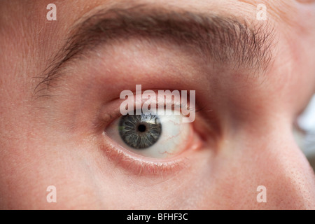 Hautnah auf ein menschliches Auge Stockfoto