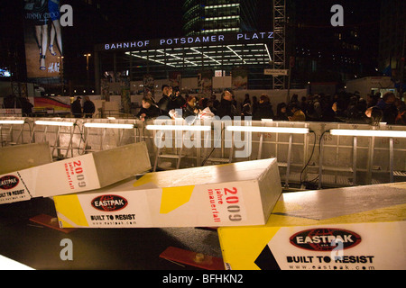 20. Jubiläum der Fall der Berliner Mauer in Berlin, Deutschland, November 2009. Stockfoto