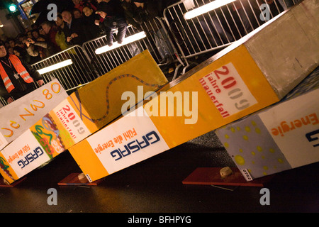 20. Jubiläum der Fall der Berliner Mauer in Berlin, Deutschland, November 2009. Stockfoto