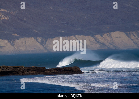 Windsurfen in Baja Stockfoto