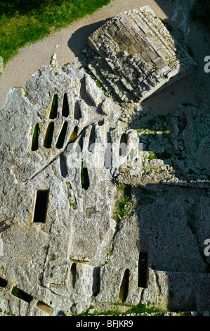 GRAVES VOR MONTMAJOUR ABTEI, ARLES, PROVENCE, FRANKREICH Stockfoto