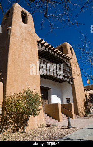 Typische Architektur Santa Fe New Mexico Südwesten der USA Stockfoto