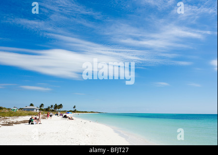 Sandspur Beach, einem der Strände an der Bahia Honda State Park, Big Pine Key, Florida Keys, USA Stockfoto