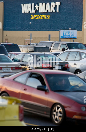 Ein Wal-Mart-Retail-Standort in vorstädtischen Maryland. Stockfoto