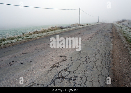 Winterliche Landschaft in Kurland Lettland Stockfoto