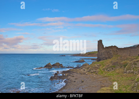 Dunure Burg, South Ayrshire, Schottland. Stockfoto