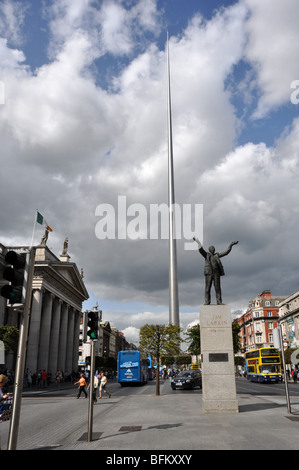 O Connell St Dublin mit th GPO (General Post Office) auf Links, Scenc der Rising 1916 Stockfoto