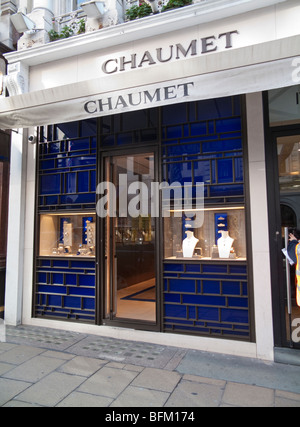 Chaumet Weihnachten anzuzeigen, New Bond Street, Mayfair, London, England, UK Stockfoto