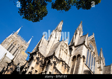 Kathedrale von Lincoln Dach Detail, Lincoln, Lincolnshire, England, UK Stockfoto