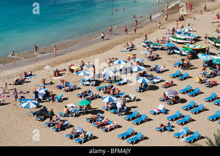 Playa de Las Canteras in Las Palmas auf Gran Canaria. Stockfoto