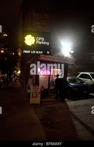 Kommerziellen Parkplatz Innenstadt von Chicago Stockfoto