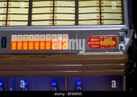 Antik, Vintage 1950er Jahre Seeburg Jukebox-Musik-player Stockfoto