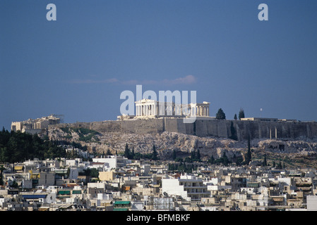 Der Parthenon befindet sich auf der Akropolis in Athen, Griechenland Stockfoto