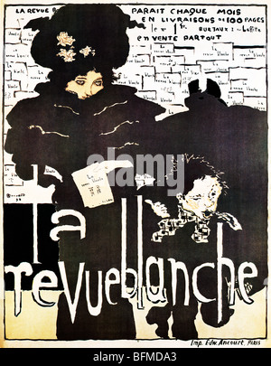 Bonnard, La Revue Blanche, 1894 Jugendstil Poster von Pierre Bonnard für die führenden literarischen Revue aus der Brüder Natanson Stockfoto