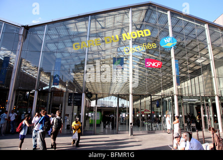 Bahnhof Gare du Nord, Paris Stockfoto