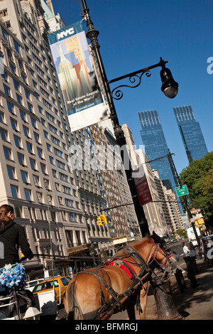 Central Park South, NYC Stockfoto