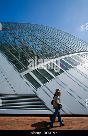 Australien, South Australia, Adelaide.  Ein paar Fuß durch die Bicentennial Conservatory in Adelaide Botanic Garden. Stockfoto