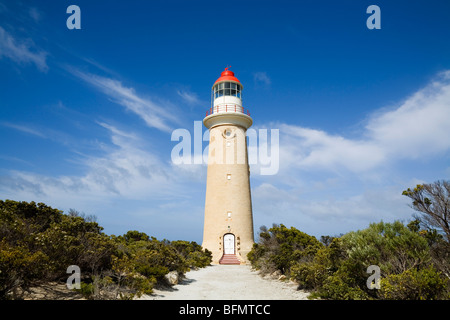 Australien, South Australia Kangaroo Island.  Leuchtturm am Cape du geschafft in Flinders Chase Nationalpark. Stockfoto