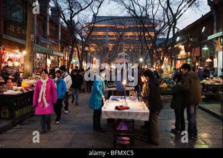 China, Provinz Shaanxi, Xian, Markt im muslimischen Viertel in der Nähe von Stadttor Stockfoto