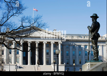 USA, Washington D.C., District Of Columbia, die Treasury-Abteilung Gebäude Stockfoto