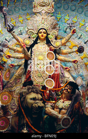 Durga puja Festival; Göttin Idol; Kalkutta; Kolkata; Westbengalen; Indien; Asien Stockfoto