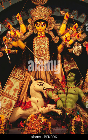 Durga puja Festival; Göttin Idol; Kalkutta; Kolkata; Westbengalen; Indien; Asien Stockfoto