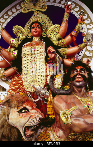 Durga Puja Festival; Göttin Idol; Dadar; Bombay; Mumbai; Maharashtra; Indien; Asien Stockfoto