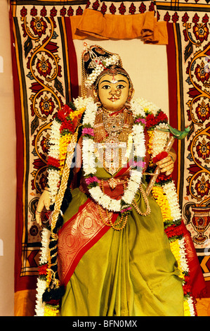 Kolu Display; Golu Puppe; Navaratri Festival; Karnataka; Indien; asien Stockfoto