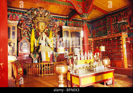 RMM 61095: Buddha-Statue in Ghoom Kloster; Darjeeling; Westbengalen; Indien Stockfoto