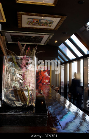 Salon de Ning Bar, Peninsula Hotel, 700 Fifth Avenue, New York City, USA Stockfoto