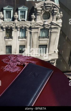 Salon de Ning Bar, Peninsula Hotel, 700 Fifth Avenue, New York City, USA Stockfoto