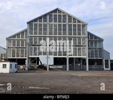 Historic Dockyard, Chatham, Nr London, Medway, Kent, England, UK; Ansicht der No7 Slip. Stockfoto