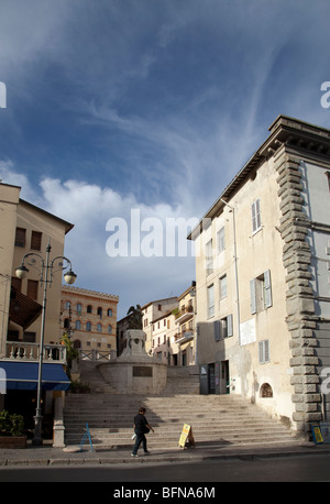 Die Gradinata Antonio Gramsci in Magione am Lago di Trasimeno. Umbrien Italien Stockfoto