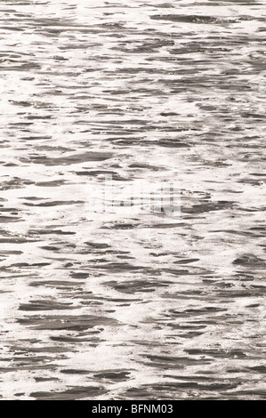 Wasser plätschert auf Meeresoberfläche Stockfoto