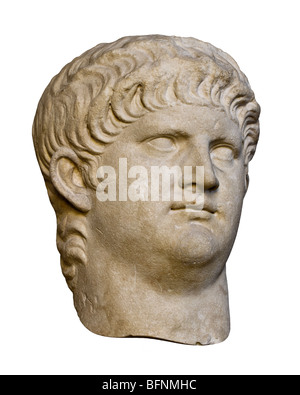 Porträt Kopf des römischen Kaisers Nero in der Münchner Glyptothek, ca. 60. Stockfoto