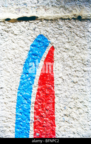 städtischen Hintergrund bemalten Wand abstrakt Stockfoto