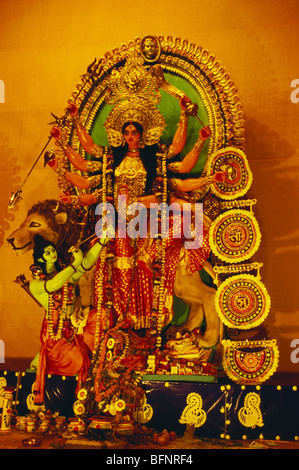 Durga Puja Festival; Göttin Idol; Kalkutta; Kolkata; Westbengalen; Indien; asien Stockfoto