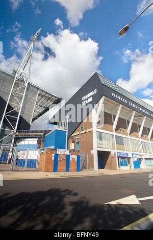 Portman Road & Ipswich Town Football Club an einem sonnigen Tag Stockfoto