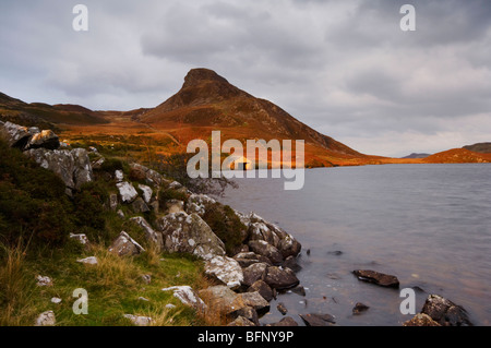 Spätabends Sonneneinstrahlung auf Cregennen in der Nähe von Seen Ortszentrum Snowdonia Wales Stockfoto