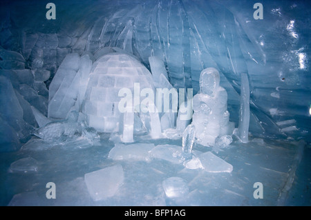 Eishöhlenmuseum ; Eispalast ; Jungfraujoch ; Berner Alpen ; Schweiz ; Europa Stockfoto