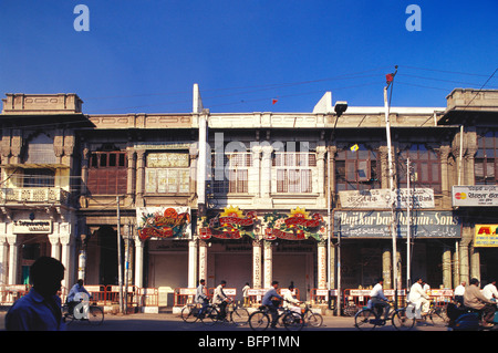 Marktstraße nahe Charminar; Hyderabad; Andhra Pradesh; Telengana; Indien; asien Stockfoto