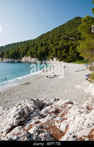 Kastani Beach Skopelos Insel griechische Inseln Griechenland Stockfoto