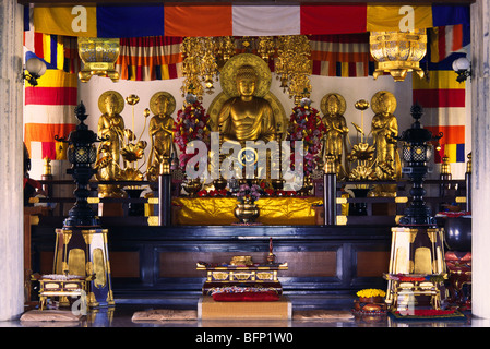 Buddha Idol; Daijokyo Buddist Tempel; Bodh gaya; Bihar; Indien; asien Stockfoto