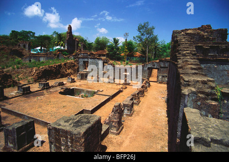 HMA 64749: St Augustine Turm; Old Goa; Indien Stockfoto