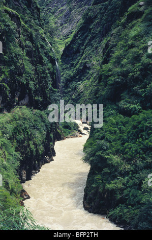 Kali Ganga Fluss; Kali Fluss; Sharda Fluss; Sarda Fluss; Sharadi Nadi; Mahakali Fluss; Kumaon; Pithoragarh; Uttarakhand; Indien; Asien Stockfoto