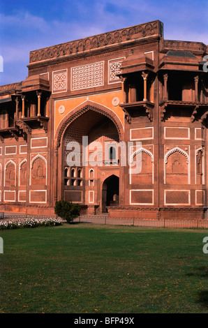 Jahangir Palast; Jahangir Mahal; Jahangiri Mahal; Agra; Uttar Pradesh; Indien; asien Stockfoto