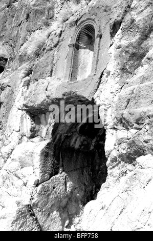 Baneas Nationalpark Quelle des Jordans, Tempel für den Gott Pan Stockfoto