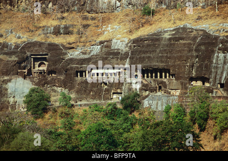 SOA 65226: Ajanta Höhlen; Maharashtra; Indien Stockfoto