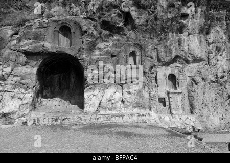 Baneas Nationalpark Quelle des Jordans, Tempel für den Gott Pan Stockfoto