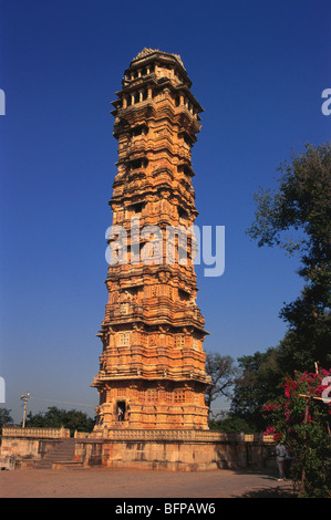 MMN 65538: Sieg Turm; Chittorgarh; Rajasthan; Indien Stockfoto